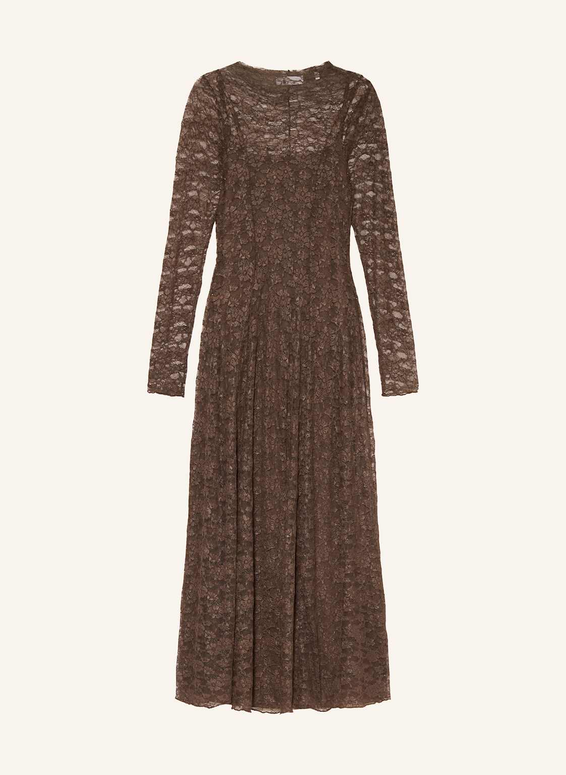 Rich & Royal Kleid Aus Lochspitze braun von Rich & Royal