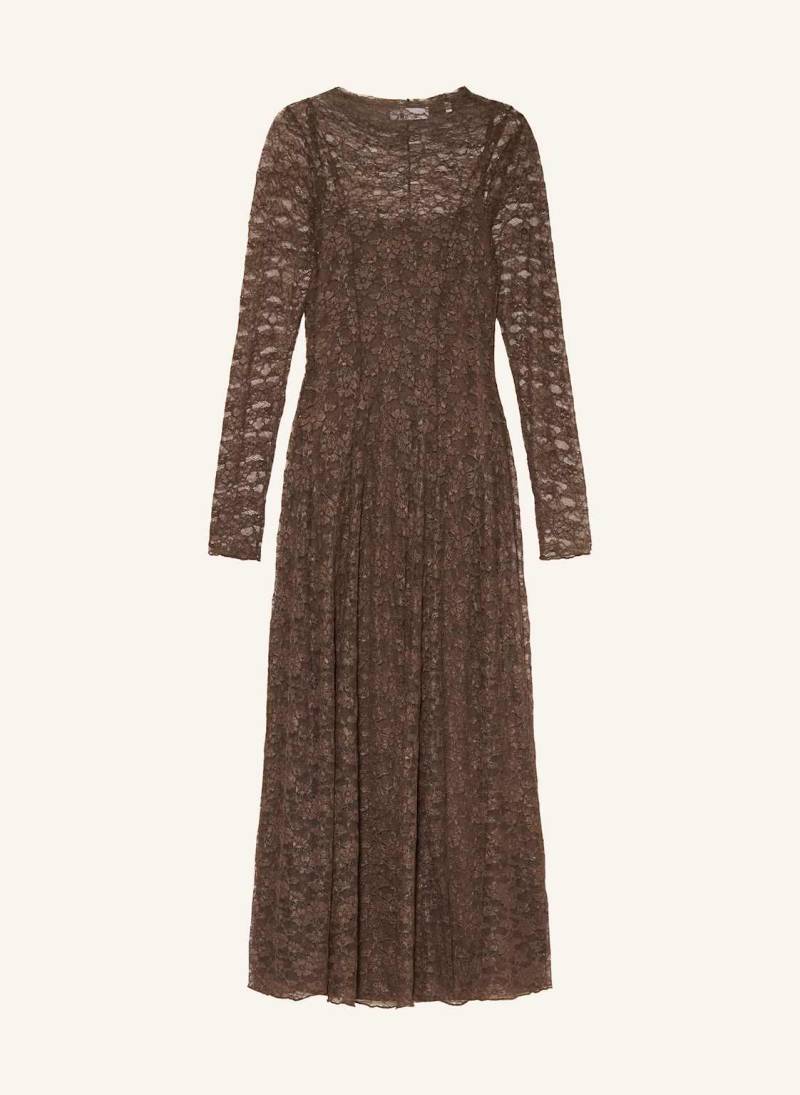 Rich & Royal Kleid Aus Lochspitze braun von Rich & Royal