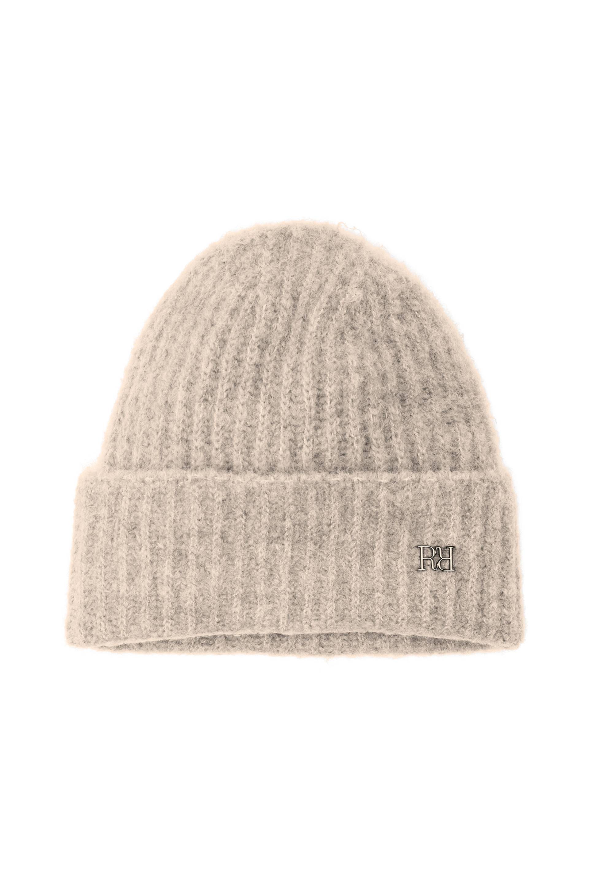 Rich & Royal - Knitted Logo Beanie caffee latte - Gr. - 1 von Rich & Royal