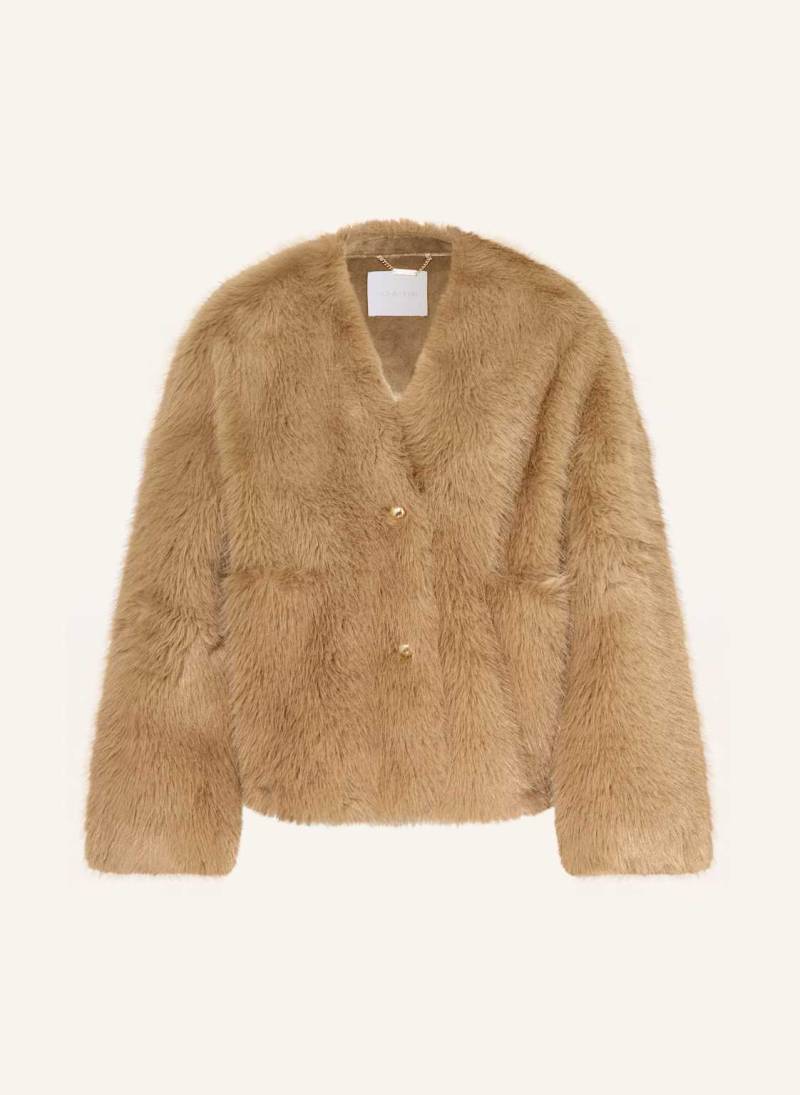 Rich & Royal Kunstfell-Jacke beige von Rich & Royal