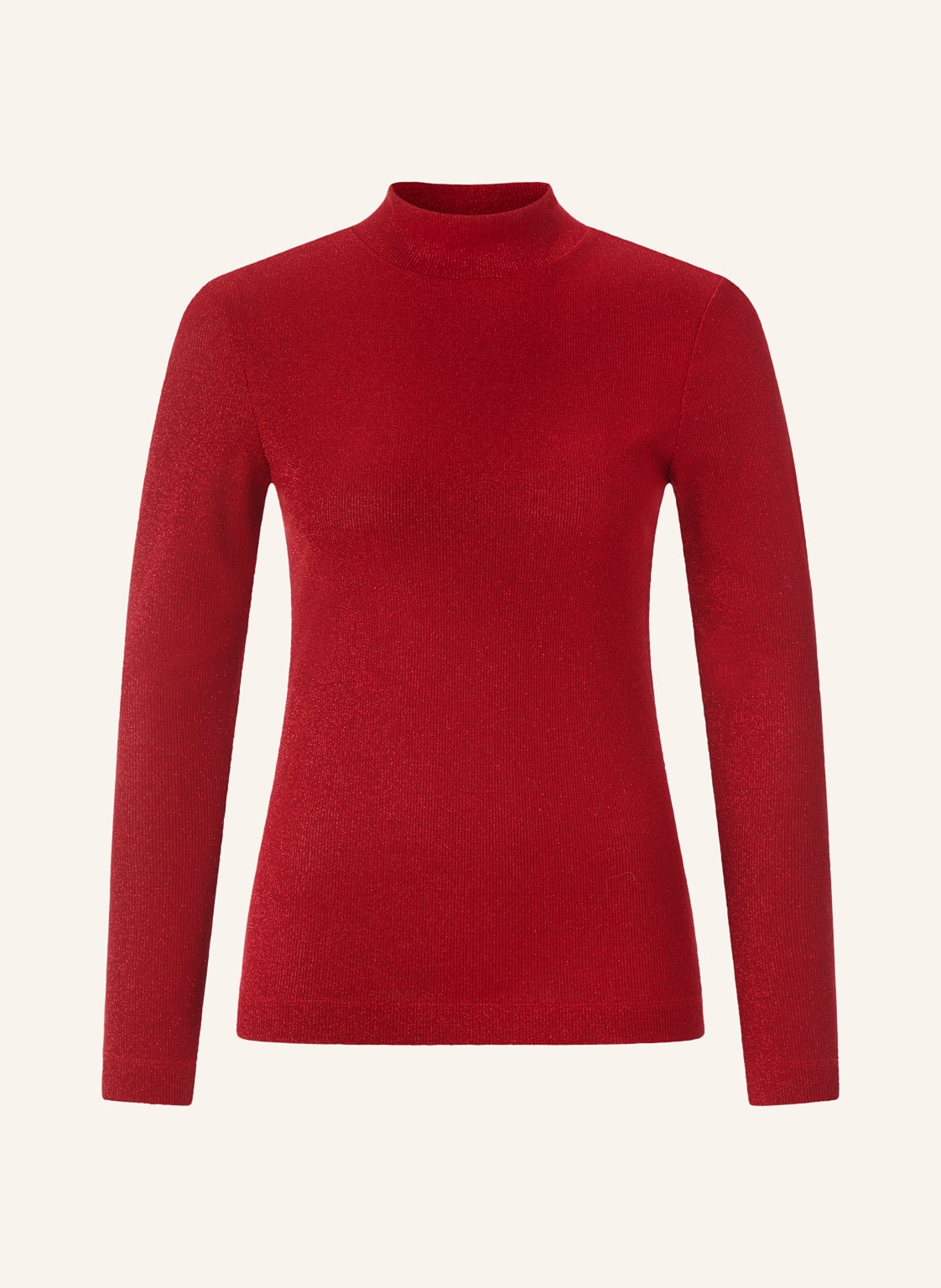 Rich & Royal Longsleeve Mit Glitzergarn rot von Rich & Royal