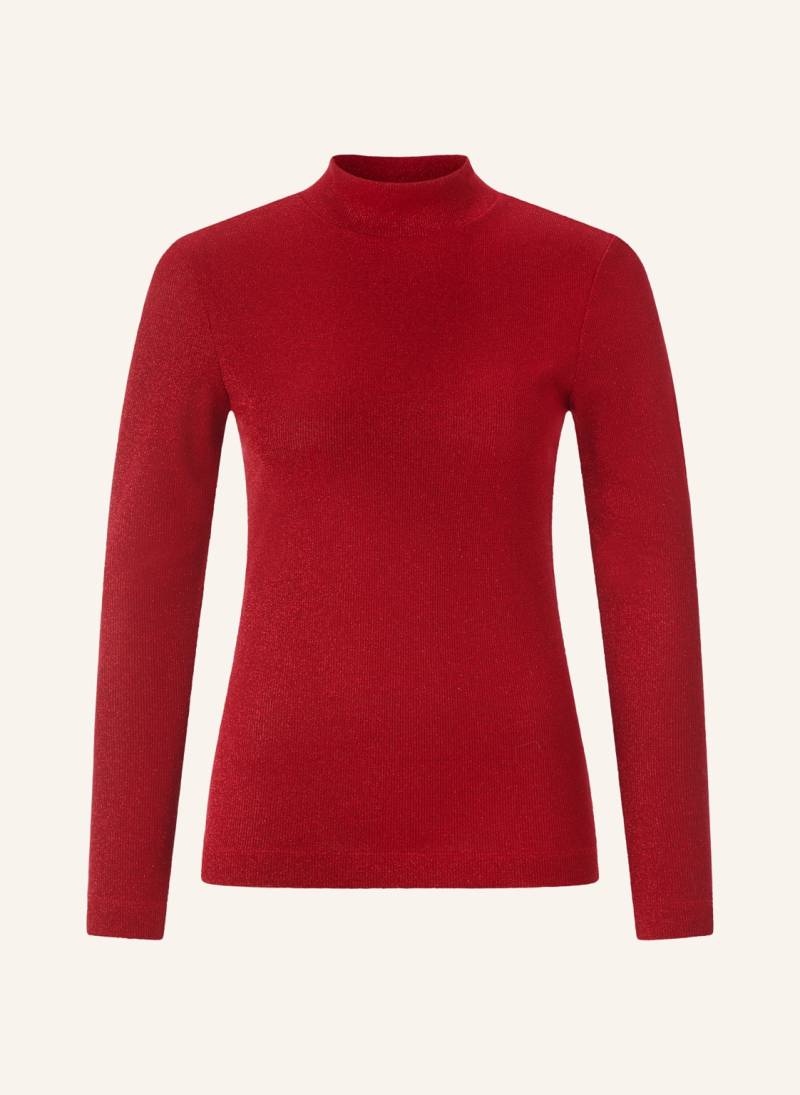 Rich & Royal Longsleeve Mit Glitzergarn rot von Rich & Royal