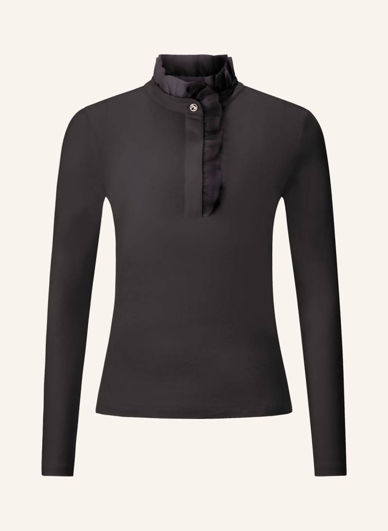 Rich & Royal Longsleeve Mit Rüschen schwarz von Rich & Royal