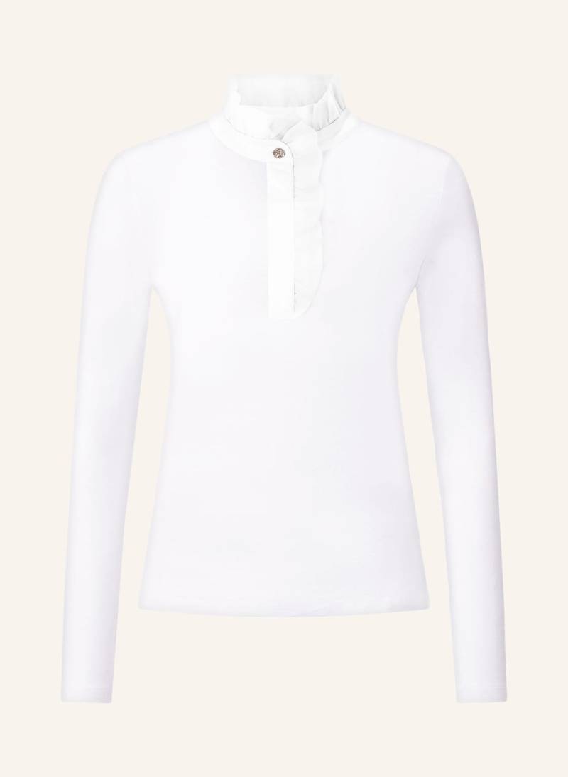 Rich & Royal Longsleeve Mit Rüschen weiss von Rich & Royal