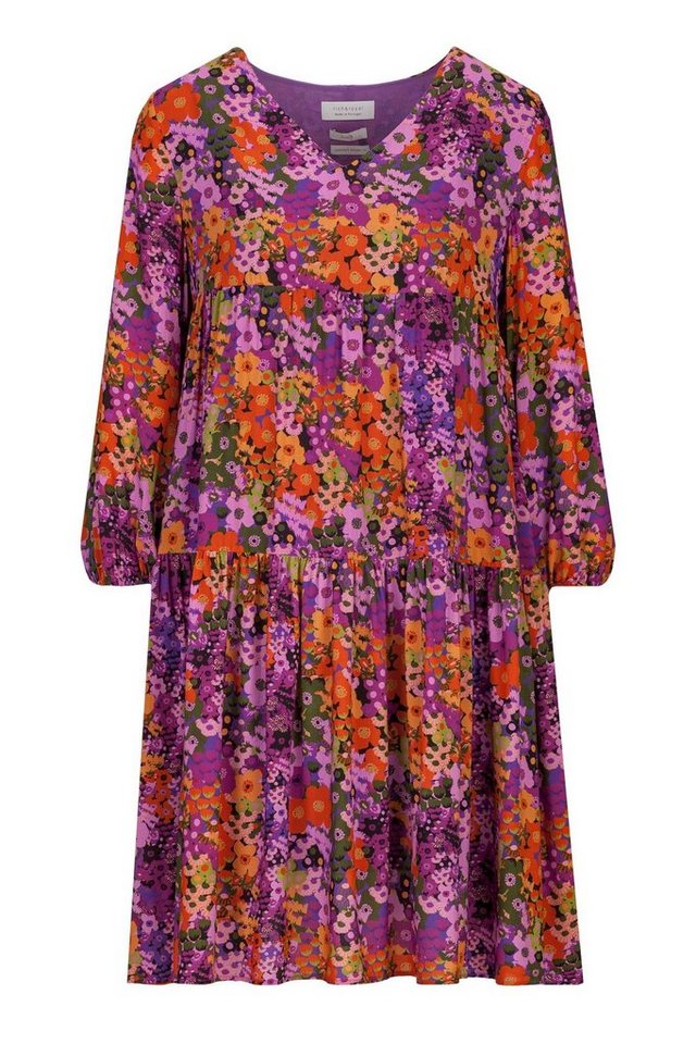 Rich & Royal Maxikleid Kleid mit Blumenmuser aus Viskose von Rich & Royal