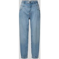 Rich & Royal Mom Fit Jeans mit Eingrifftaschen in Hellblau, Größe 32/32 von Rich & Royal