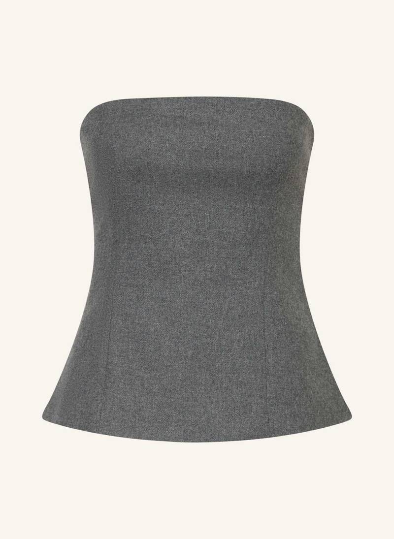 Rich & Royal Off-Shoulder-Top grau von Rich & Royal