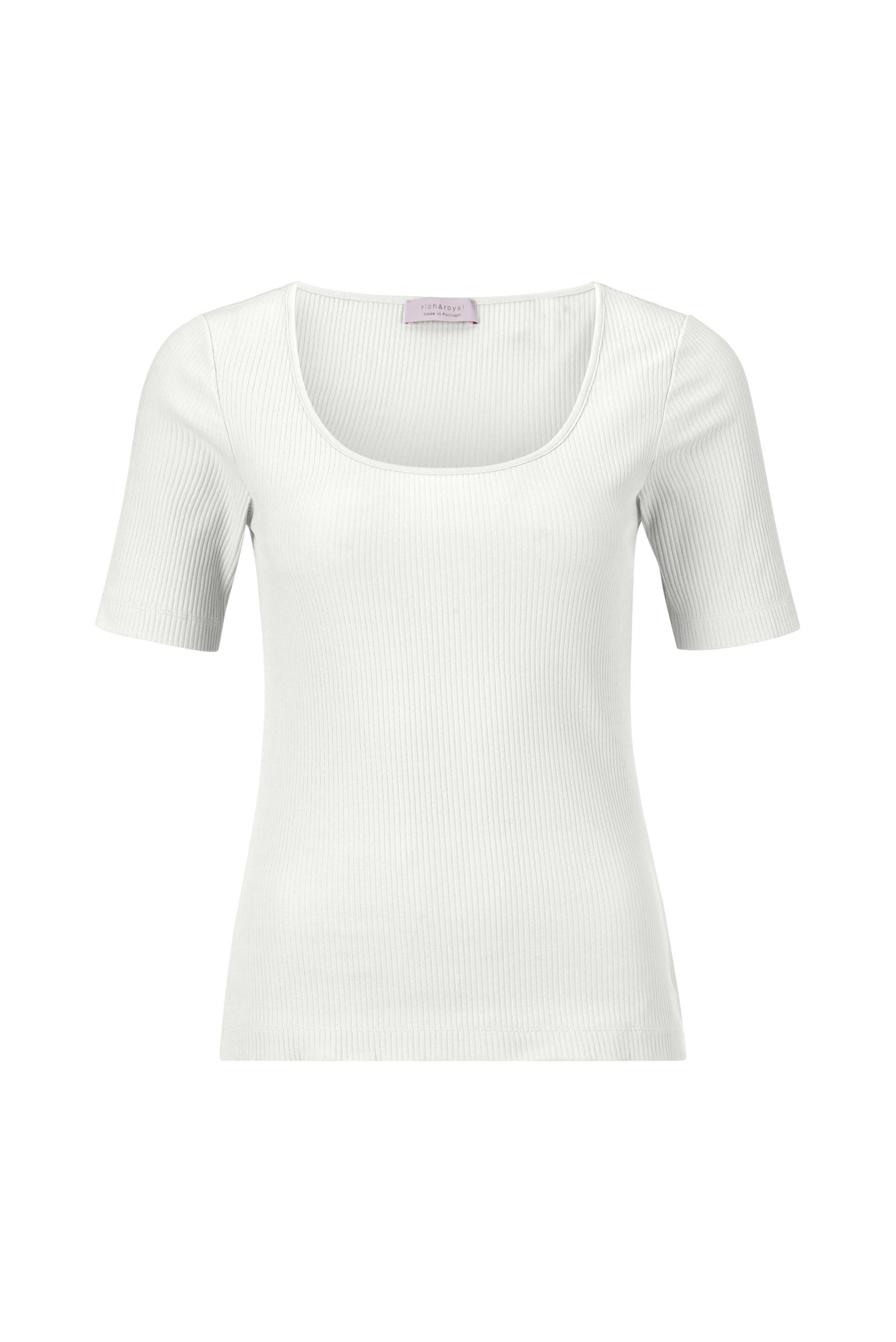 Rich & Royal - Organic Rib Shirt pearl white - Gr. - M von Rich & Royal
