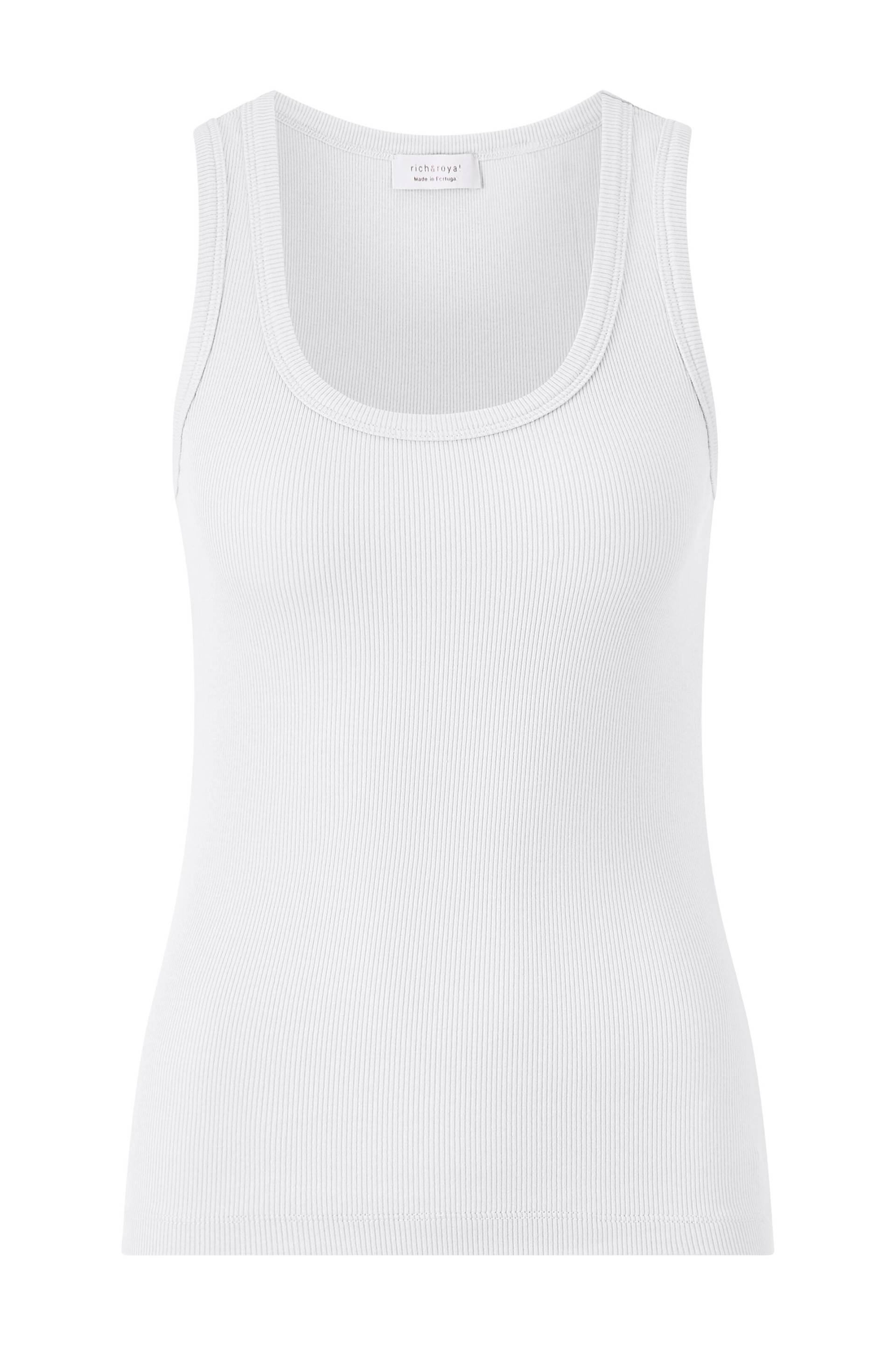 Rich & Royal - Organic Rib Tank Top white - Gr. - XL von Rich & Royal