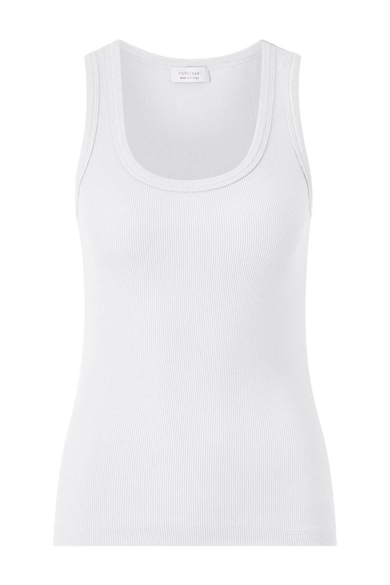 Rich & Royal - Organic Rib Tank Top white - Gr. - XL von Rich & Royal