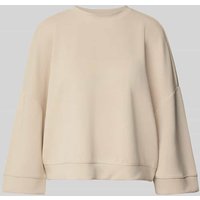 Rich & Royal Oversized Sweatshirt mit gerippten Abschlüssen in Sand, Größe L von Rich & Royal