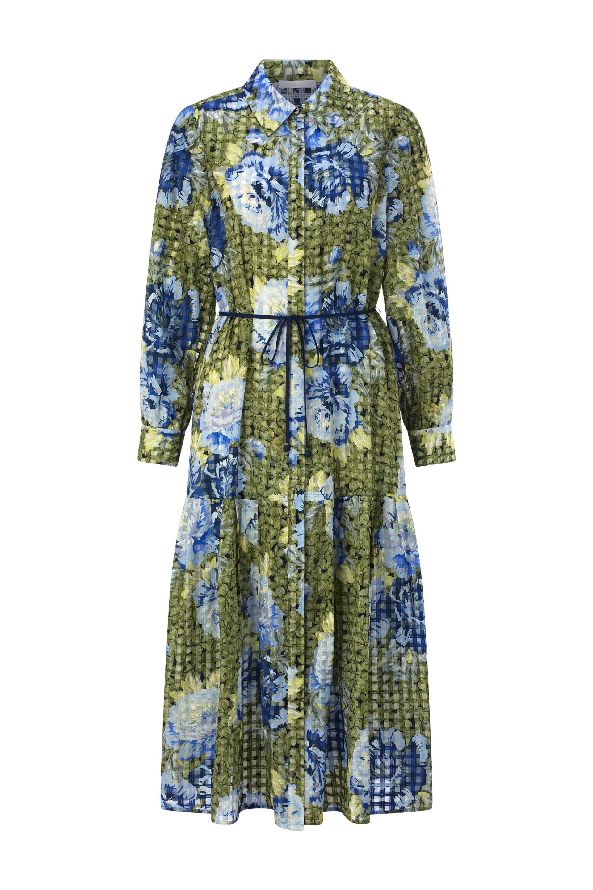 Rich & Royal - Printed Midi Dress urban lime - Gr. - 38 von Rich & Royal