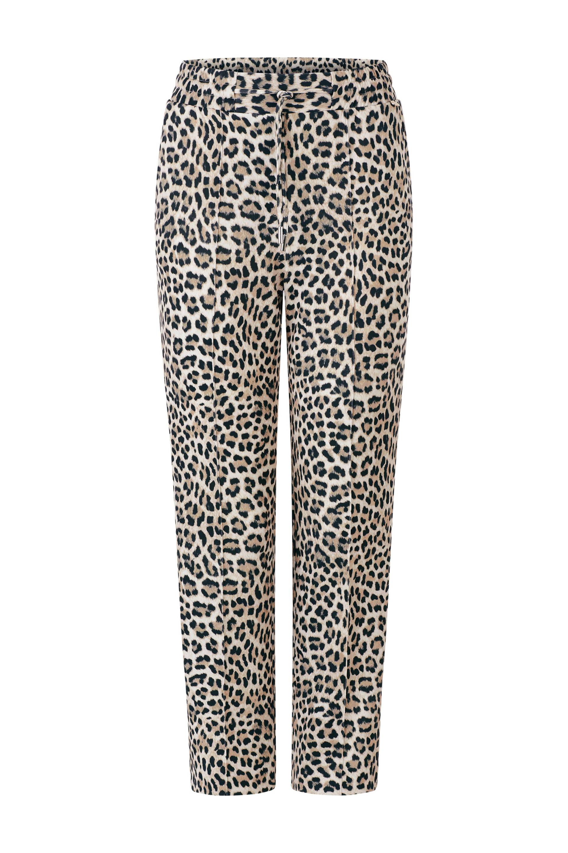 Rich & Royal - Printed scuba pants recycled caffee latte - Gr. - XS von Rich & Royal