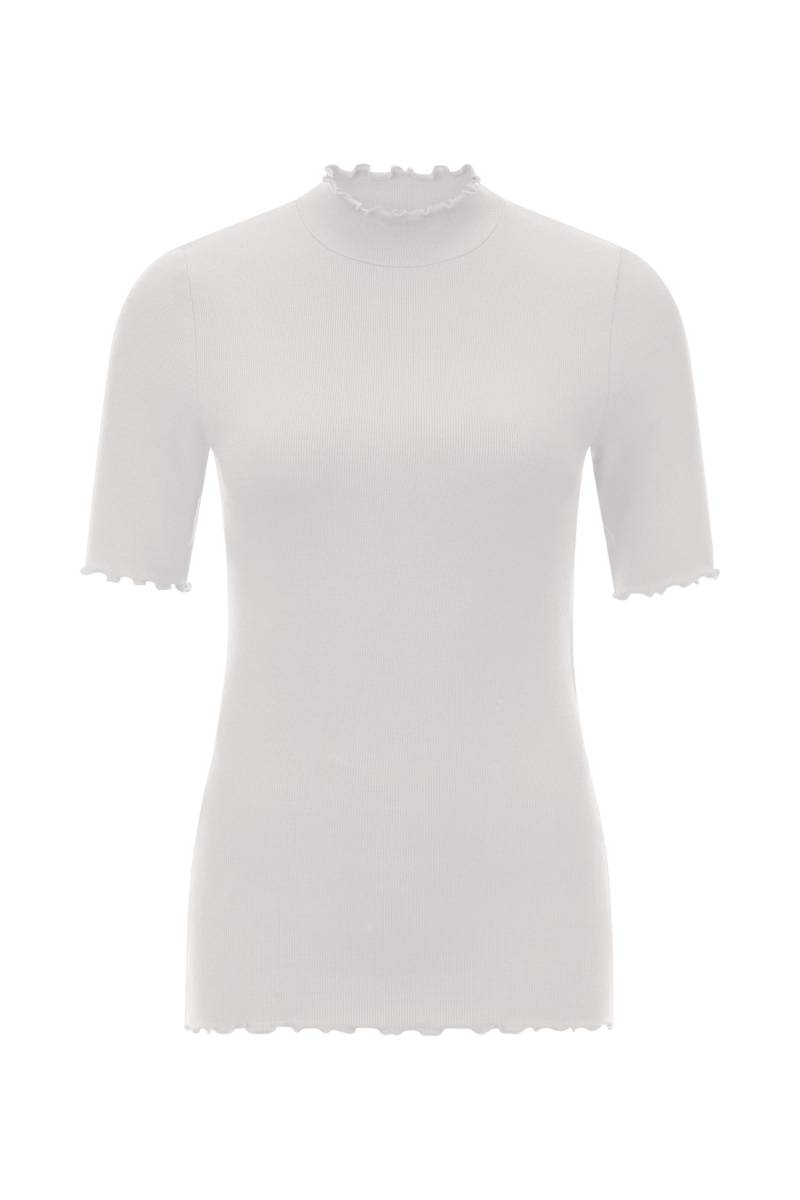 Rich & Royal - Rib Frill Shirt pearl white - Gr. - S von Rich & Royal