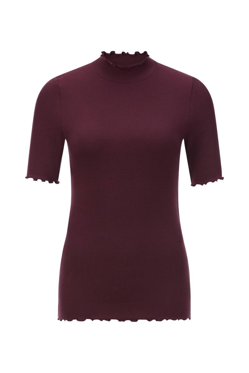 Rich & Royal - Rib Frill Shirt ruby glow - Gr. - S von Rich & Royal