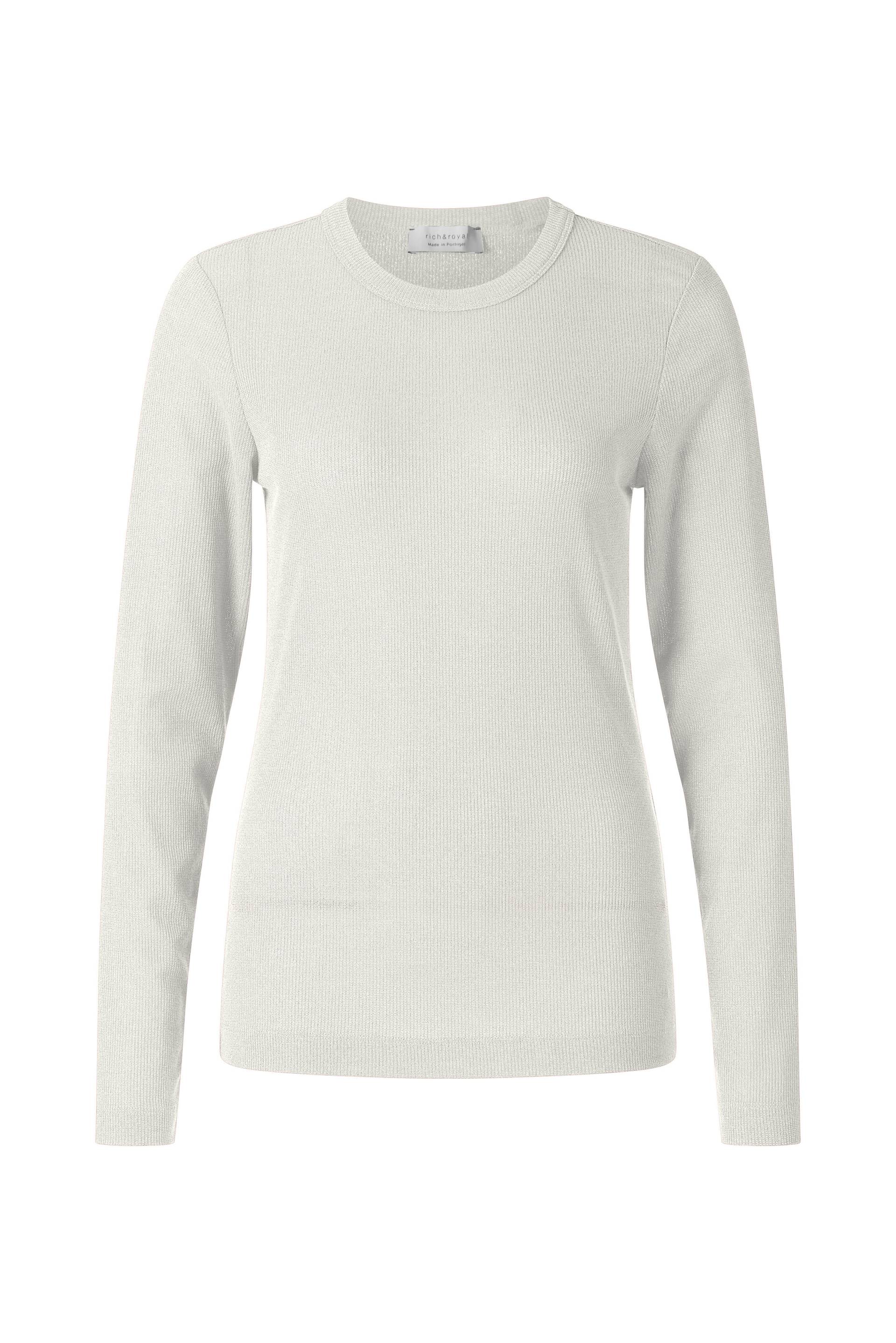 Rich & Royal - Rib Longsleeve pearl white - Gr. - XS von Rich & Royal