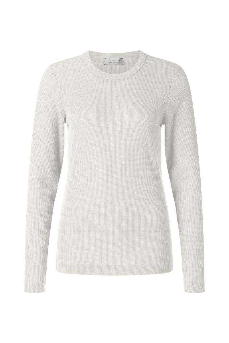 Rich & Royal - Rib Longsleeve pearl white - Gr. - XS von Rich & Royal