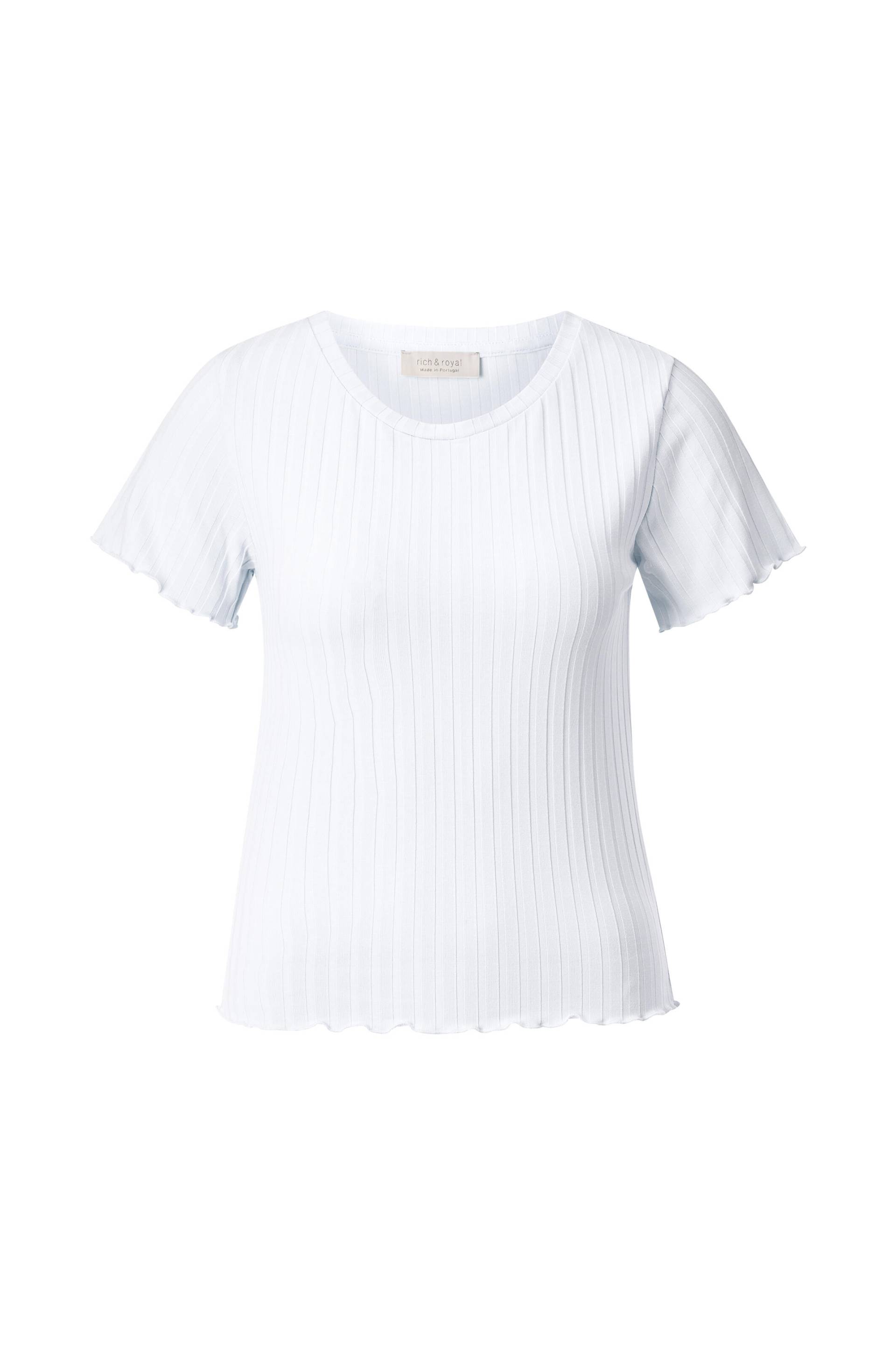 Rich & Royal - Rib T-Shirt pearl white - Gr. - L von Rich & Royal