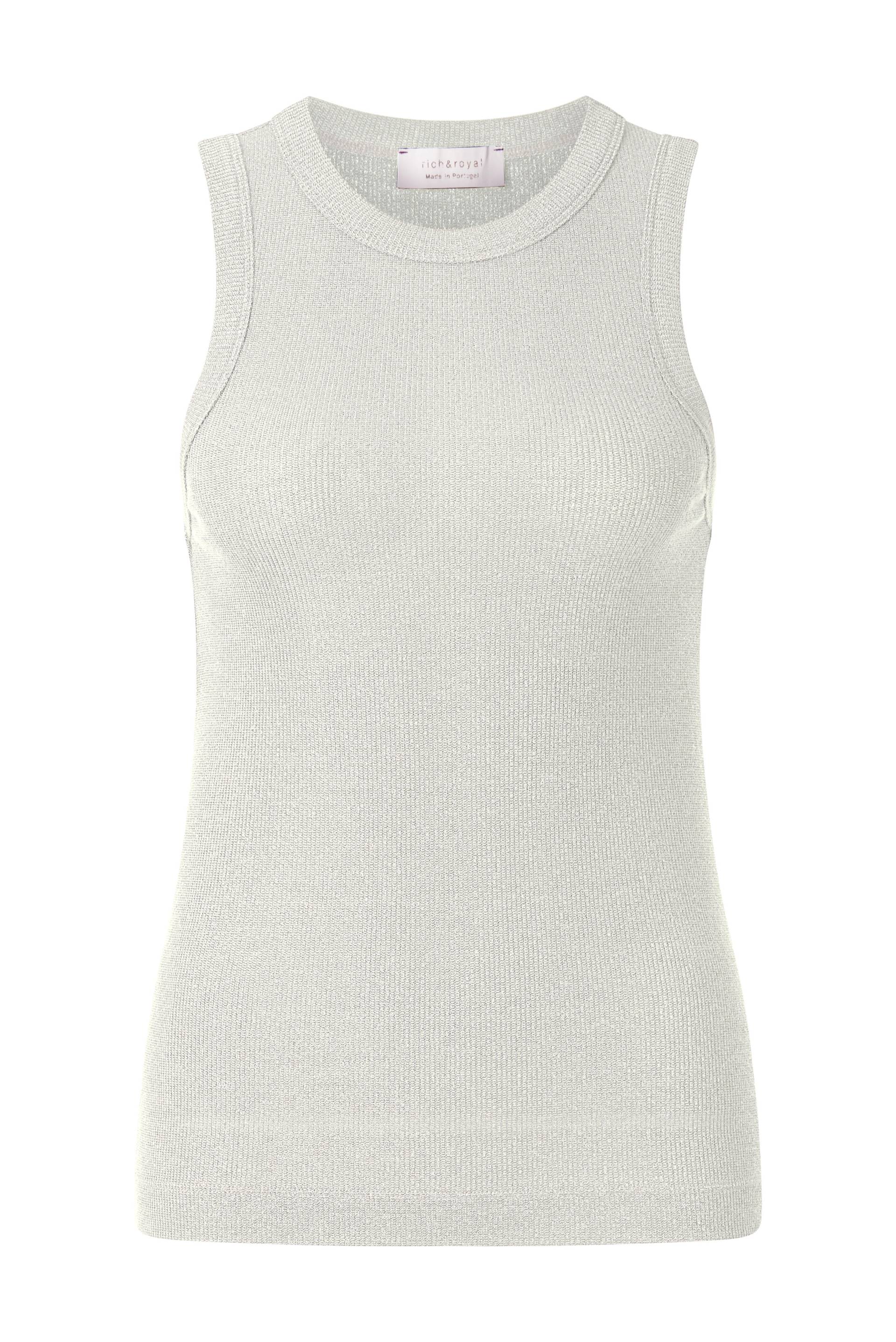 Rich & Royal - Rib Top pearl white - Gr. - L von Rich & Royal