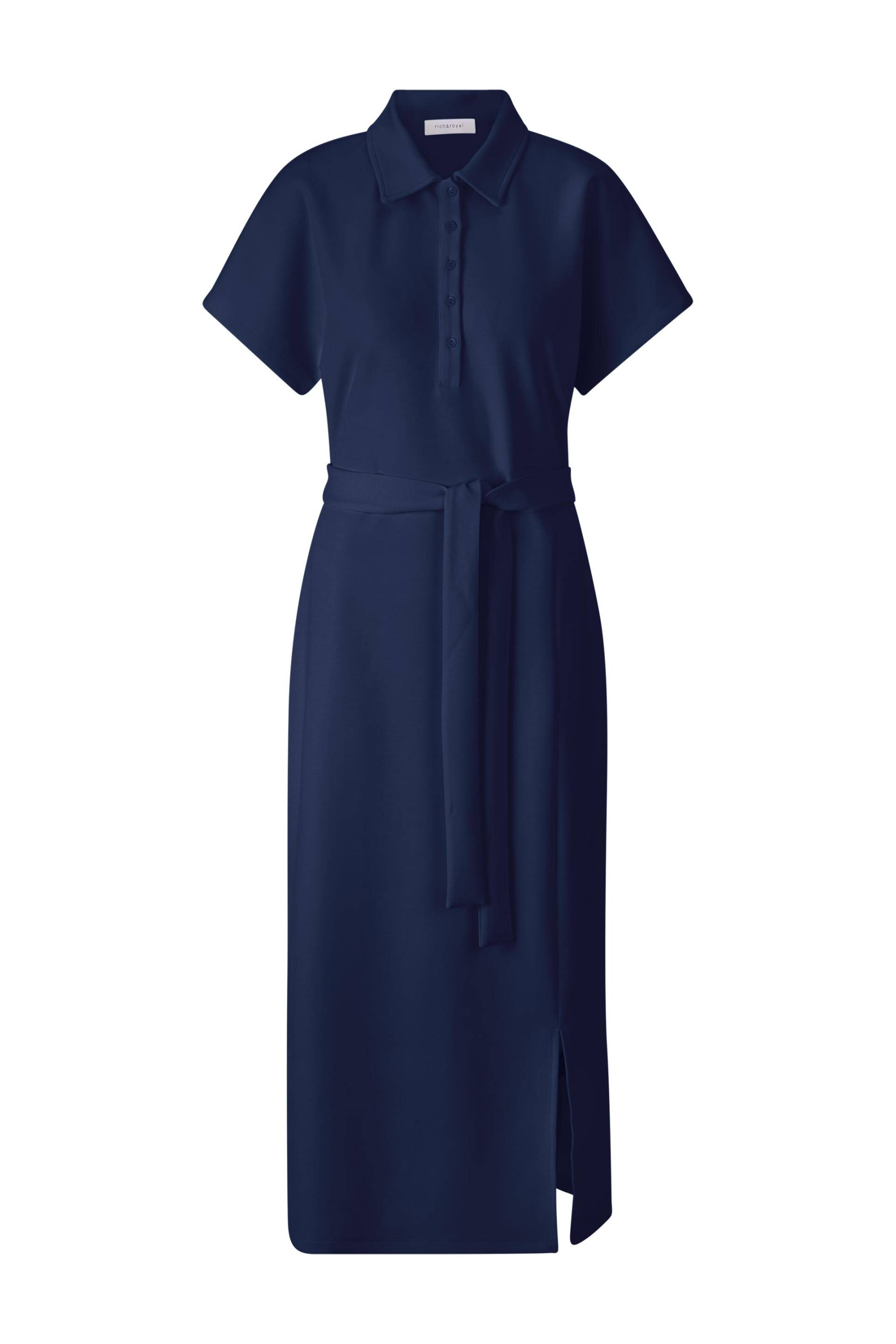 Rich & Royal - Scuba Polo Dress midnight blue - Gr. - S von Rich & Royal