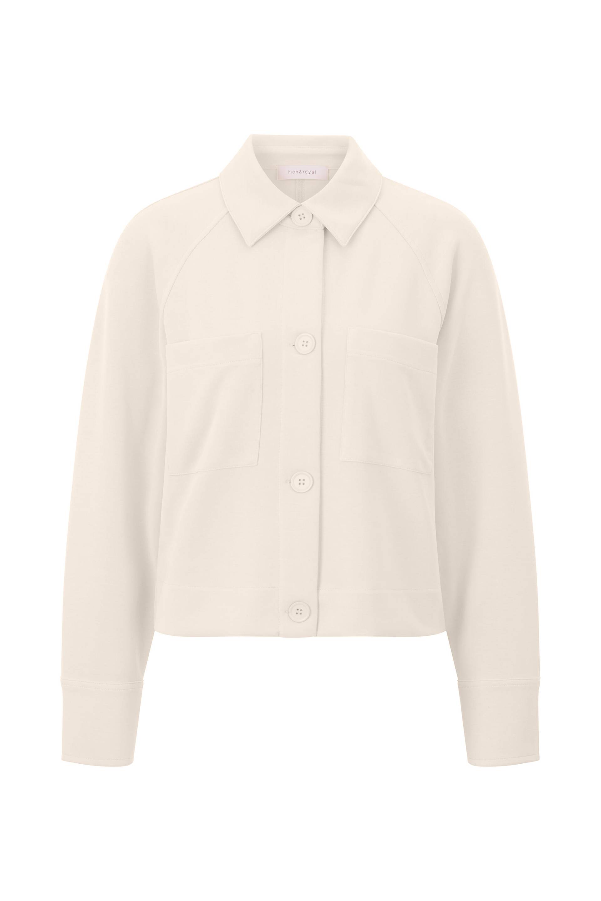 Rich & Royal - Scuba jacket denim look pearl white - Gr. - S von Rich & Royal