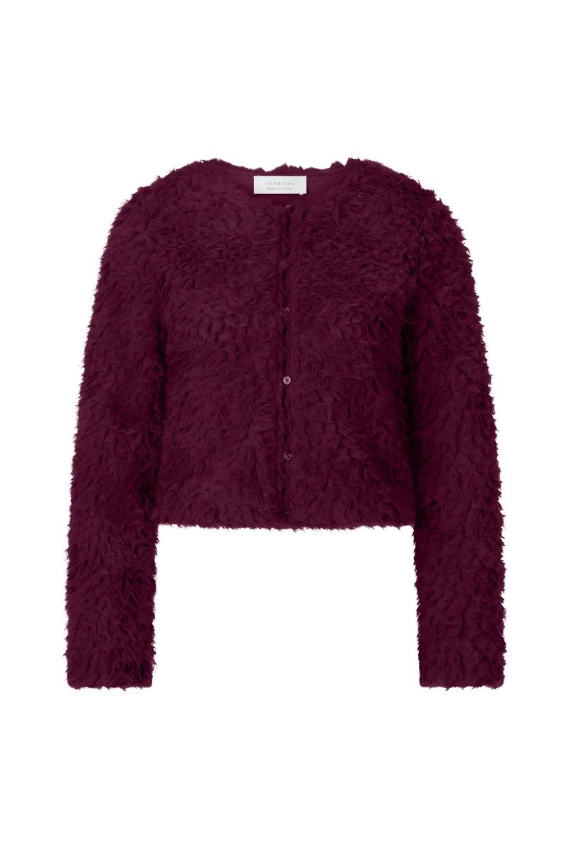 Rich & Royal - Short Lace Jacket ruby glow - Gr. - M von Rich & Royal