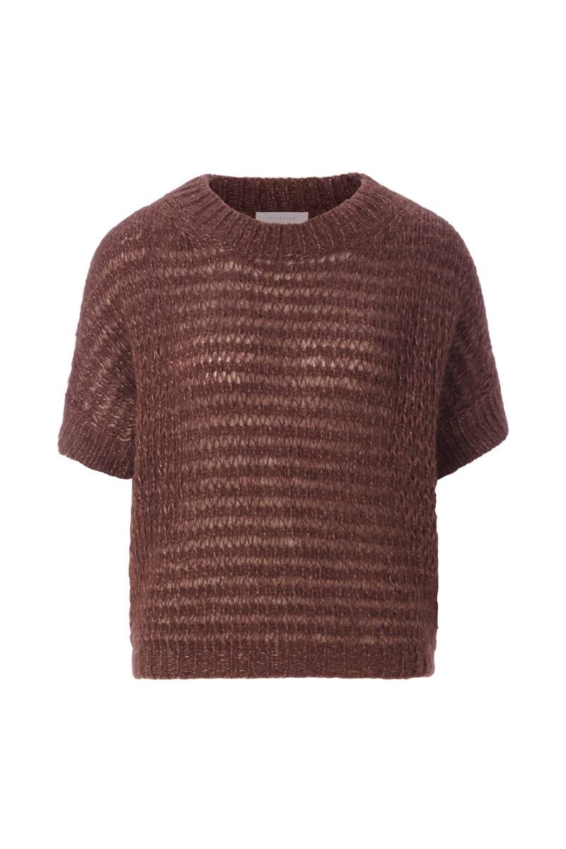 Rich & Royal - Short Sleeved Pullover dark chocolate - Gr. - S von Rich & Royal