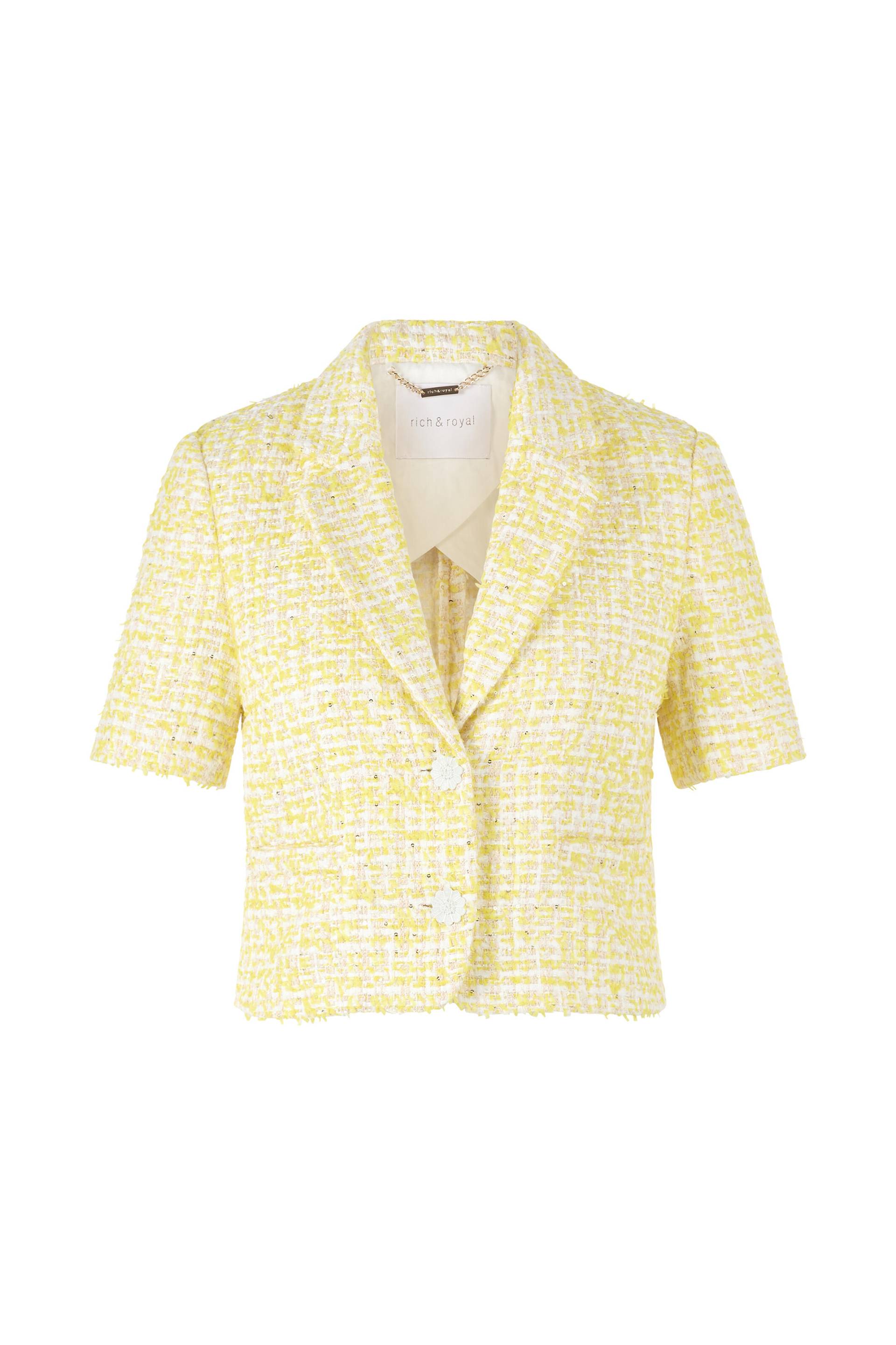 Rich & Royal - Short leeved boucle blazer - Gr. - 36 von Rich & Royal