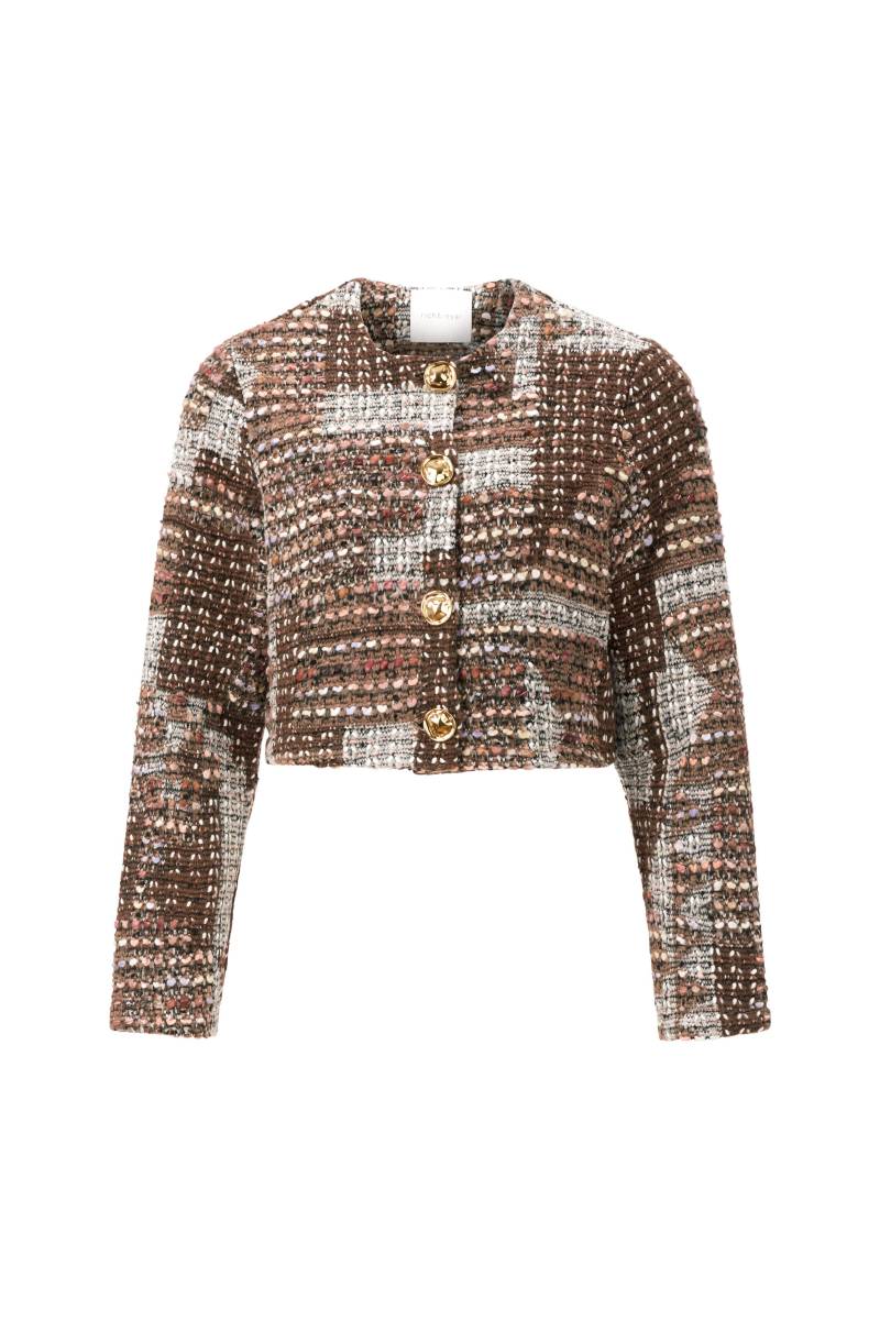 Rich & Royal - Short patchwork jacket caramel spice - Gr. - S von Rich & Royal