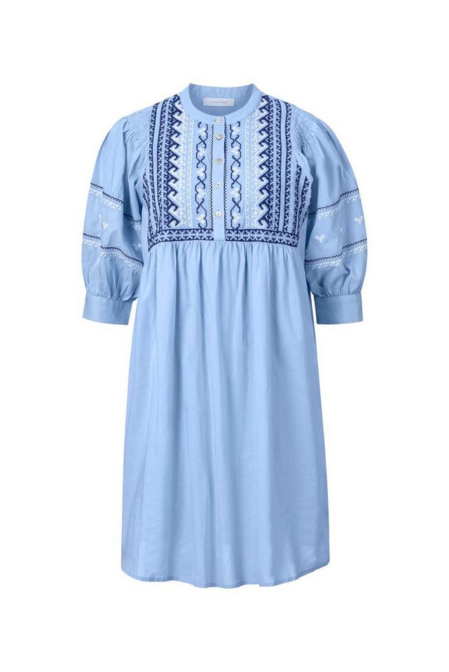 Rich & Royal Sommerkleid mini dress with embroidery organic, cotton blue von Rich & Royal