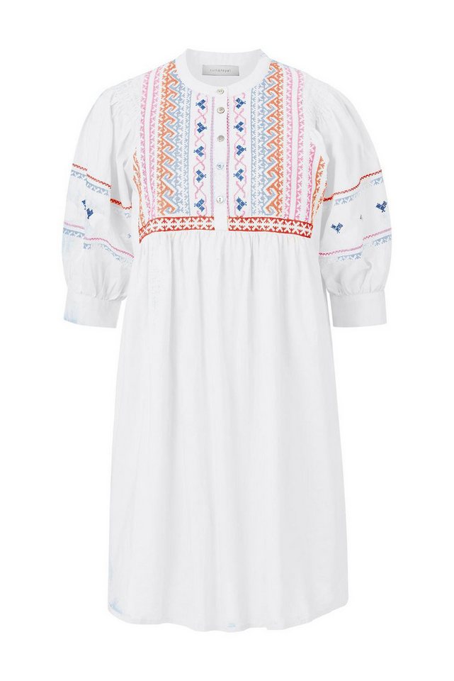 Rich & Royal Sommerkleid mini dress with embroidery organic, white von Rich & Royal