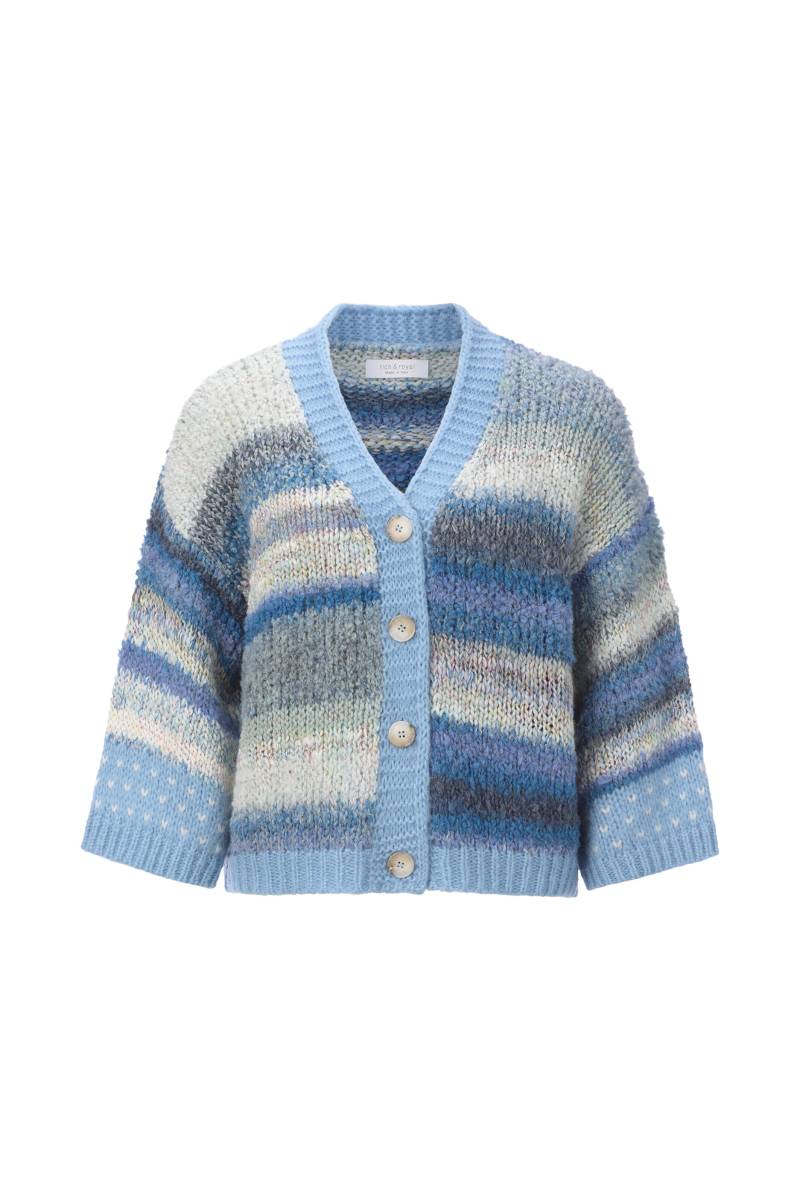 Rich & Royal - Space Dye Cardigan bluebelle - Gr. - XS von Rich & Royal