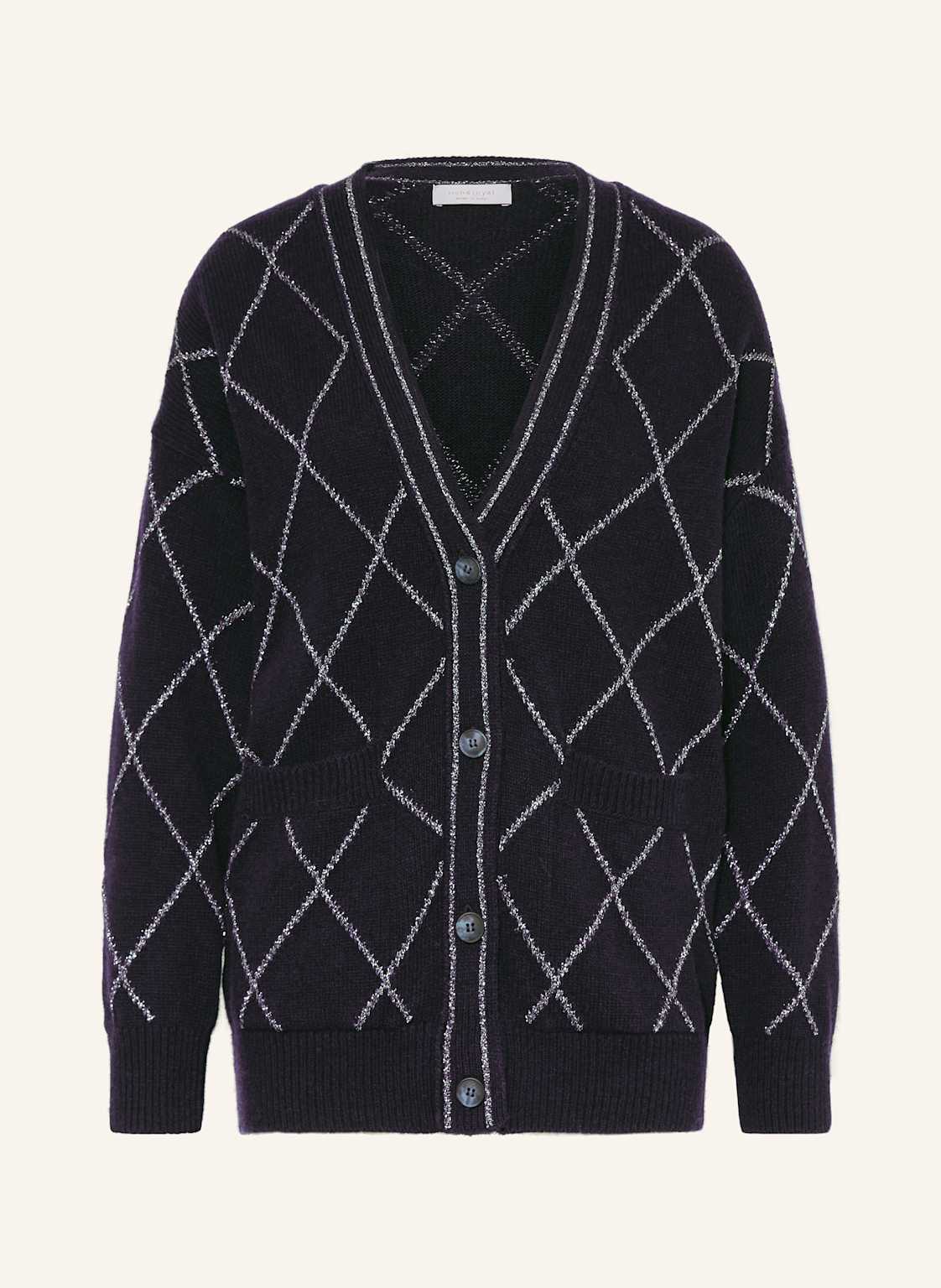 Rich & Royal Strickjacke Mit Glitzergarn blau von Rich & Royal