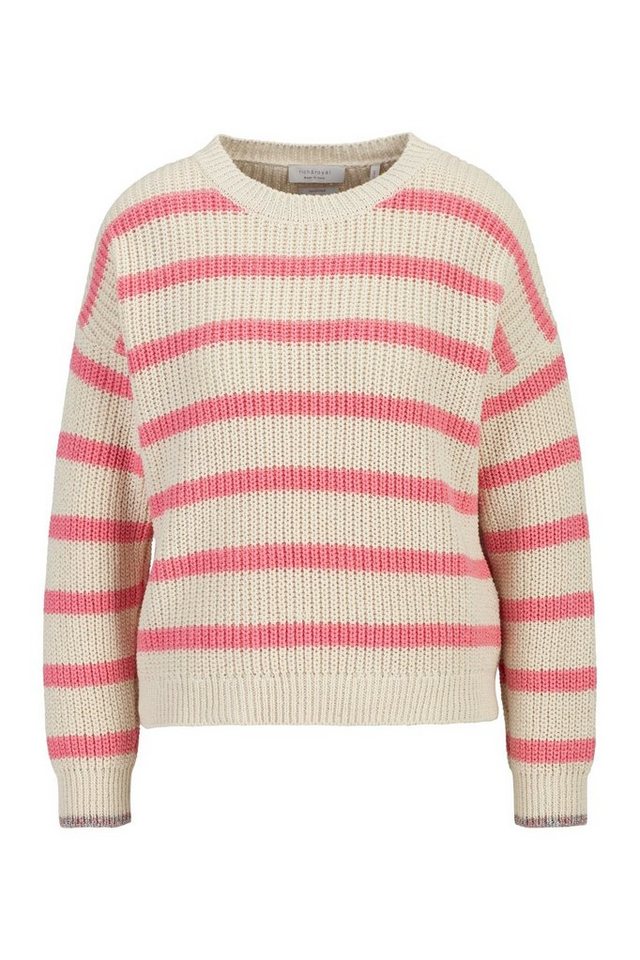 Rich & Royal Strickpullover Crew neck striped GRS von Rich & Royal