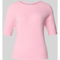 Rich & Royal Strickpullover mit gerippten Abschlüssen in Hellrosa, Größe XS Rich & Royal Strickpullover mit gerippten Abschlüssen in Hellrosa, Größe XS von Rich & Royal