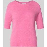 Rich & Royal Strickpullover mit gerippten Abschlüssen in Pink, Größe S Rich & Royal Strickpullover mit gerippten Abschlüssen in Pink, Größe S von Rich & Royal