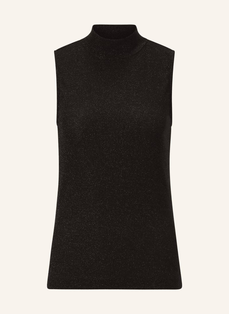 Rich & Royal Stricktop Mit Glitzergarn schwarz von Rich & Royal