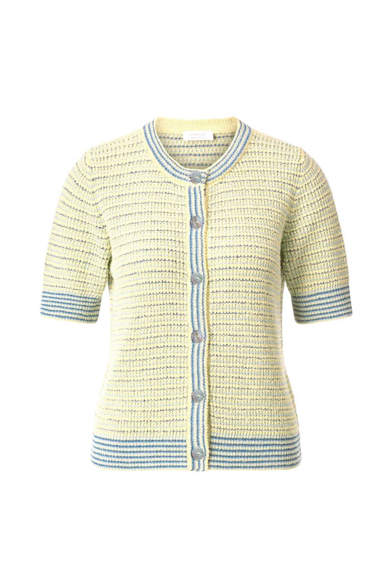 Rich & Royal - Striped towelling cardigan light vanilla - Gr. - L von Rich & Royal