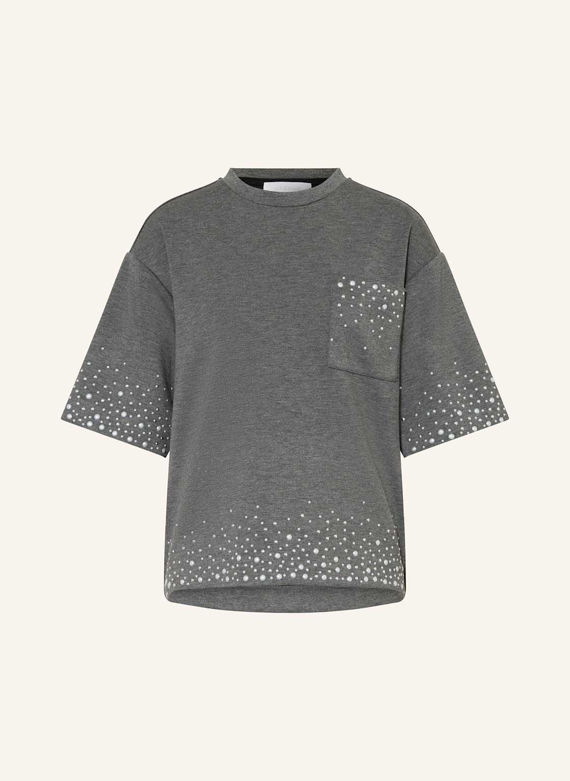 Rich & Royal Sweatshirt Mit 3/4-Arm grau von Rich & Royal