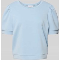 Rich & Royal Sweatshirt in kurzärmeligem Design in Hellblau, Größe XL von Rich & Royal