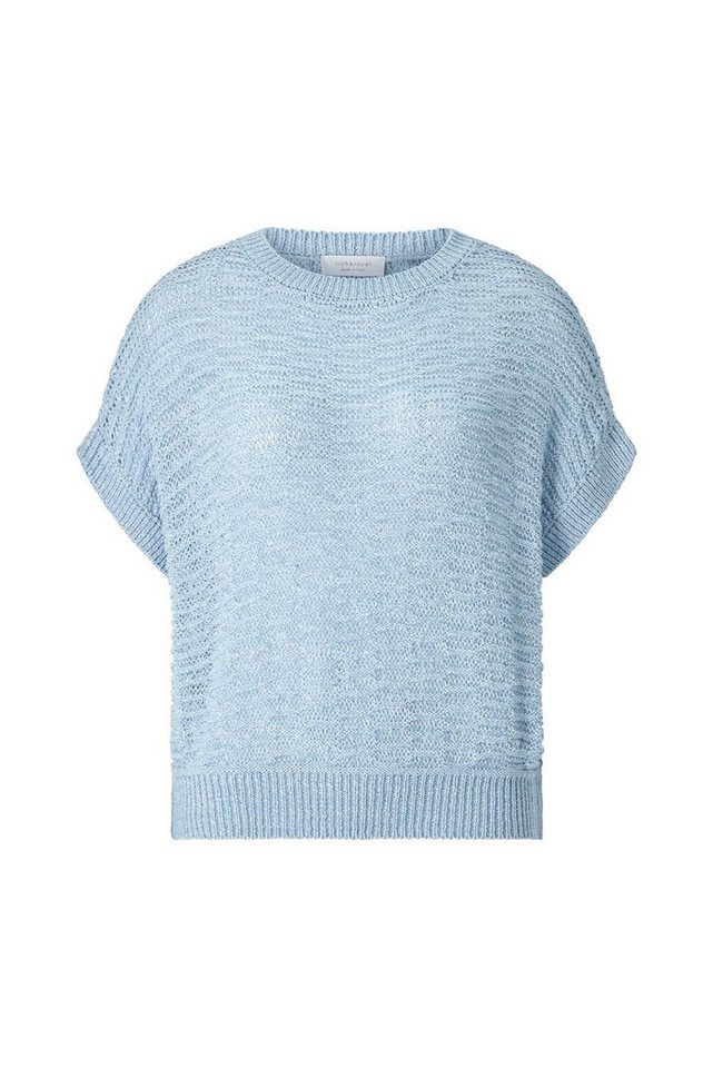Rich & Royal Sweatshirt sleeveless tape yarn crew-neck, cotton blue von Rich & Royal