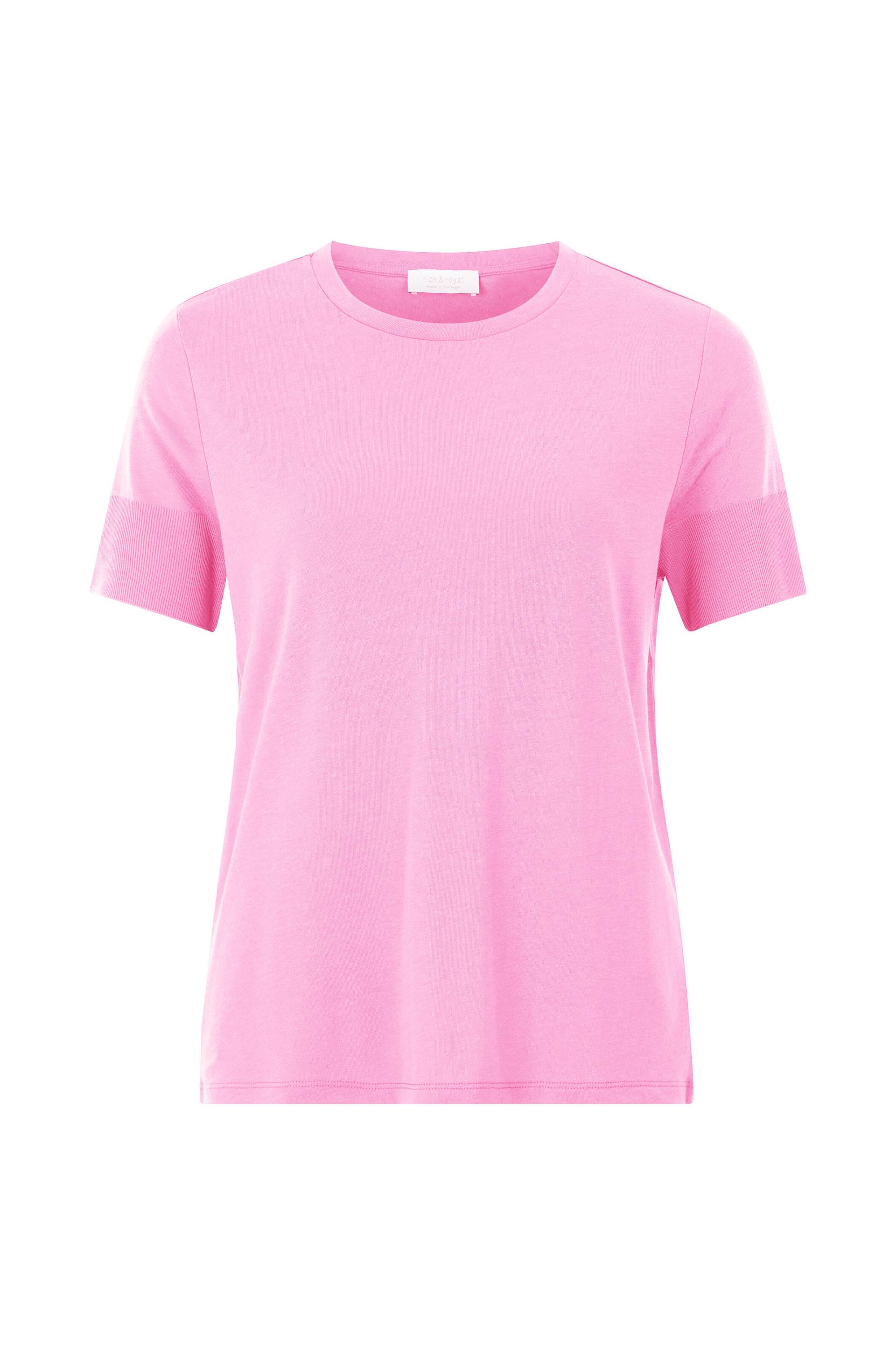 Rich & Royal - T Fineknit Shirt bubblegum pink - Gr. - L von Rich & Royal