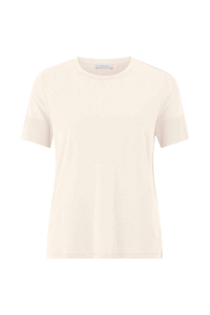 Rich & Royal - T Fineknit Shirt pearl white - Gr. - S von Rich & Royal