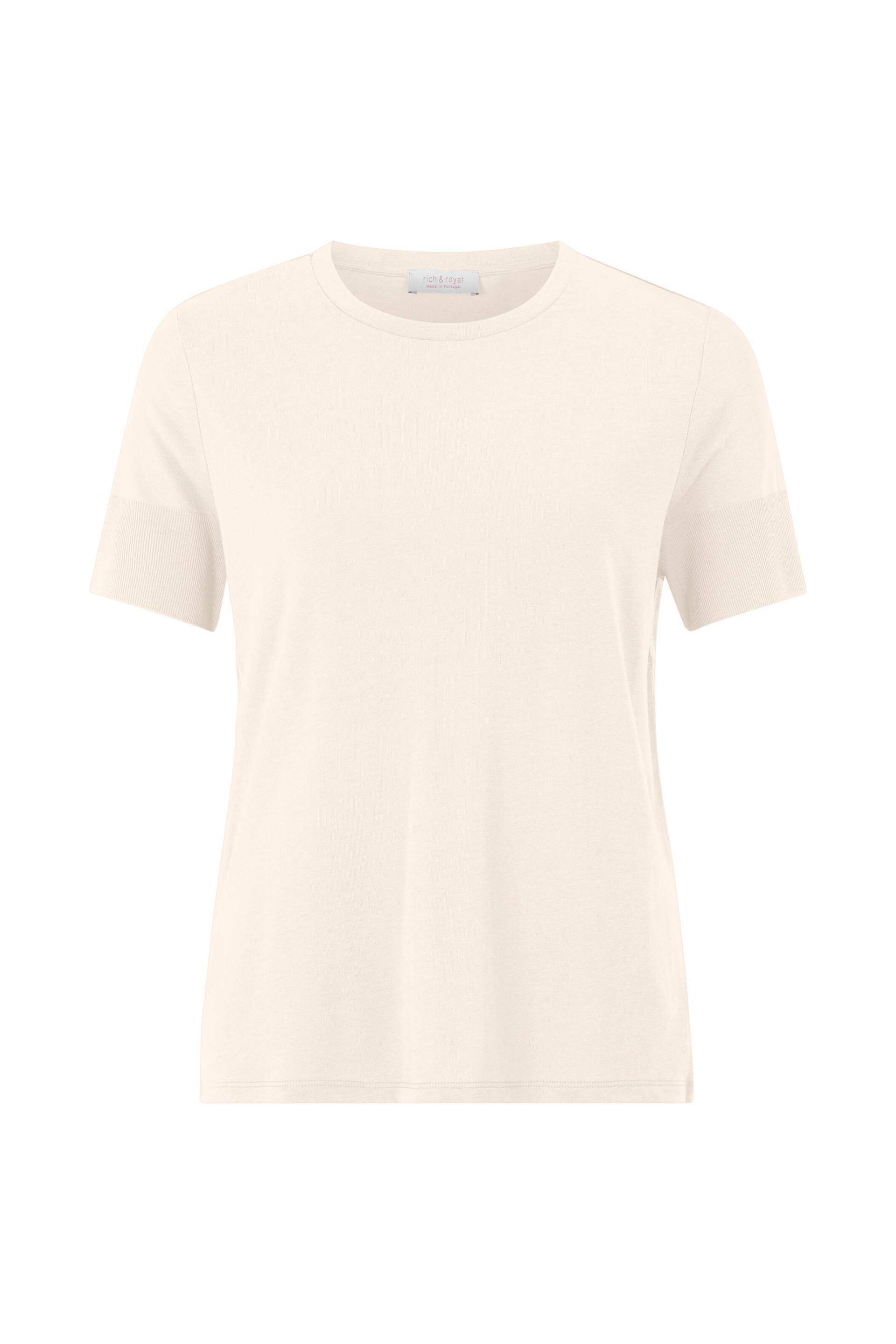 Rich & Royal - T Fineknit Shirt pearl white - Gr. - XS von Rich & Royal