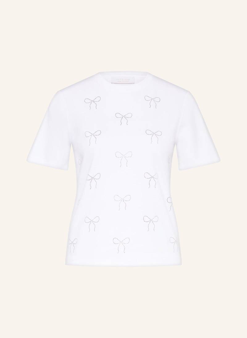 Rich & Royal T-Shirt Mit Schmucksteinen weiss von Rich & Royal