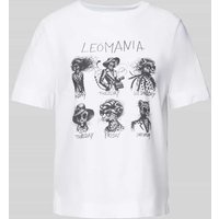 Rich & Royal T-Shirt mit Motiv-Print in Weiss, Größe M von Rich & Royal