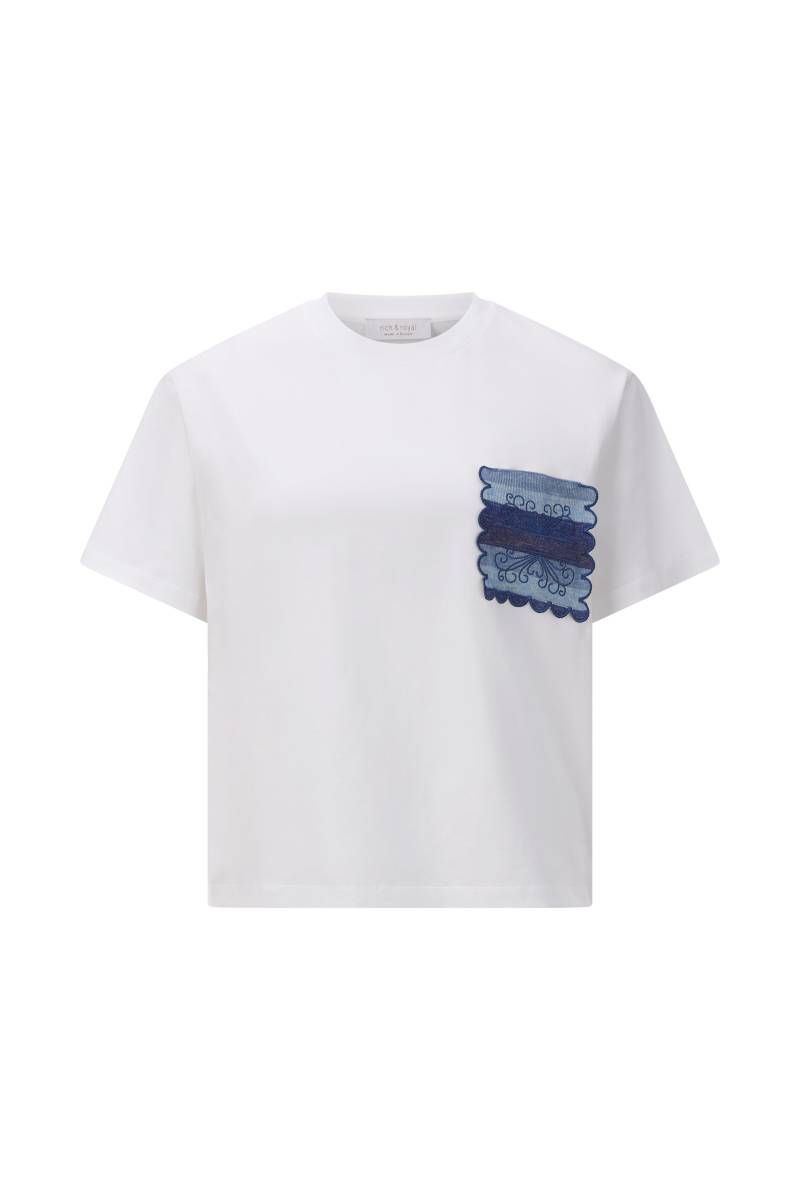 Rich & Royal - T-Shirt with Patch Pocket white - Gr. - XL von Rich & Royal