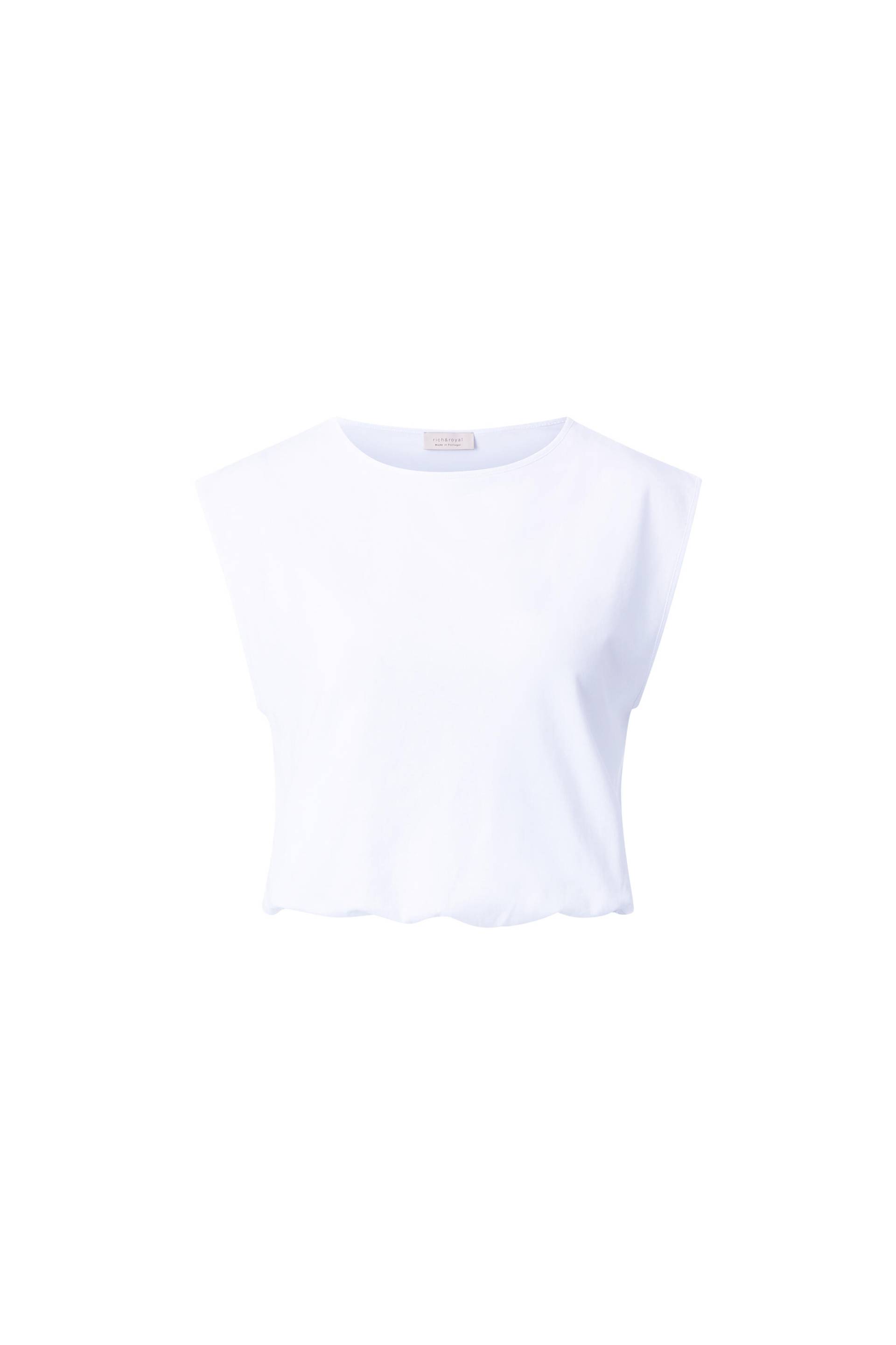 Rich & Royal - T-Shirt with elastic waist white - Gr. - S von Rich & Royal