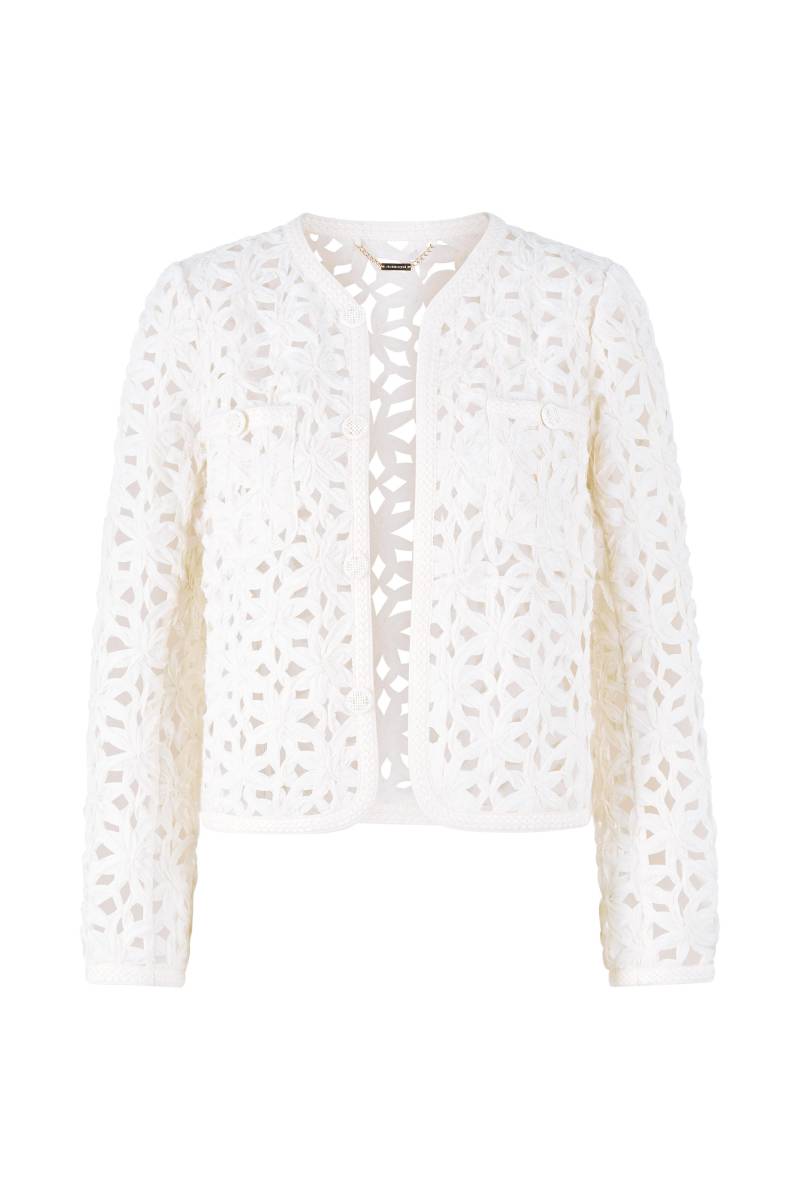 Rich & Royal - Tape embroidered boxy jacket white stone - Gr. - 34 von Rich & Royal