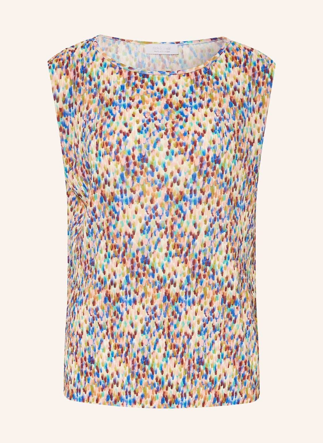 Rich & Royal Top Mit Plissees blau Rich & Royal Top Mit Plissees blau von Rich & Royal